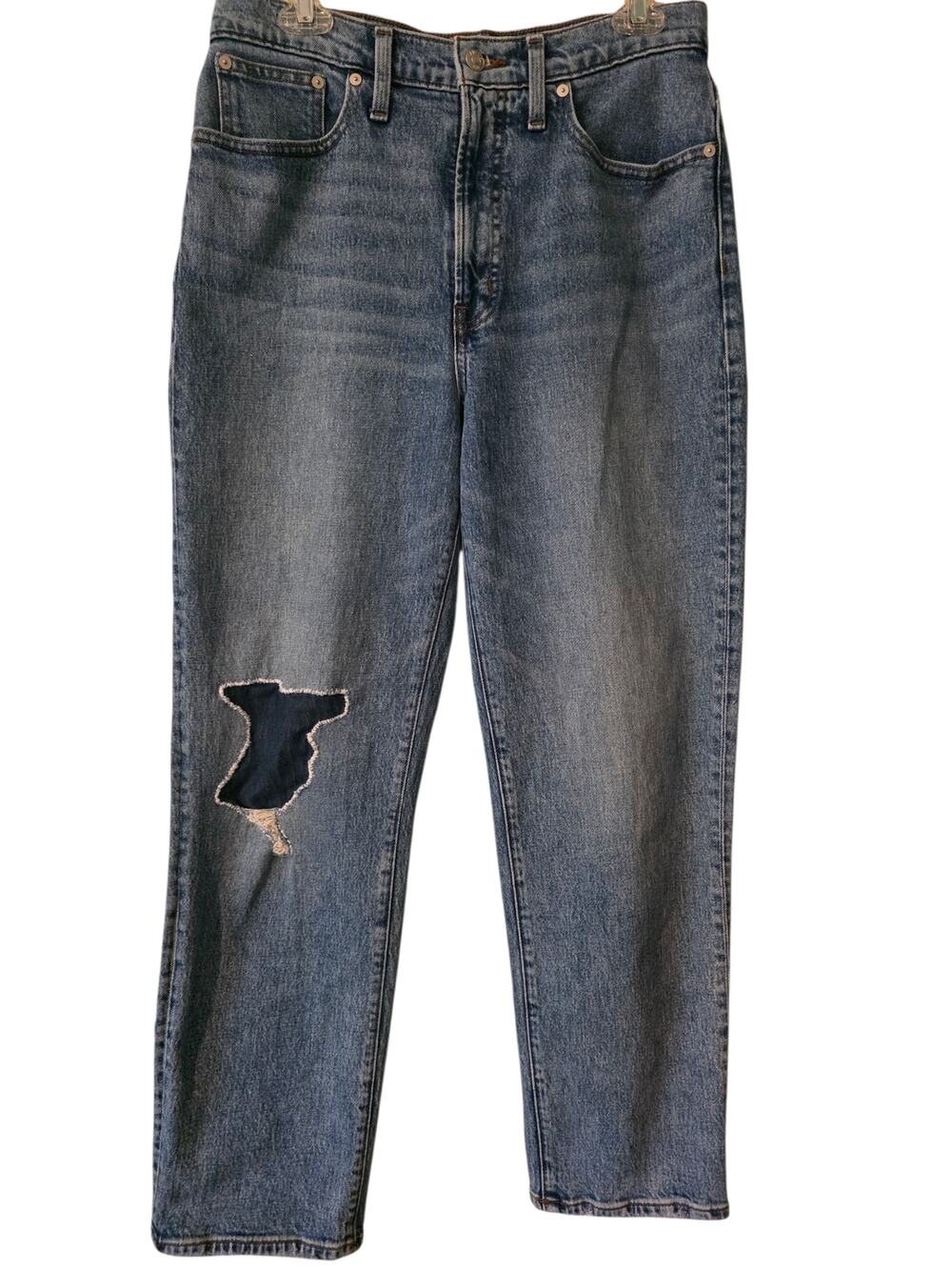 Madewell The Perfect Vintage Straight Jean Busted Knee Size 29
